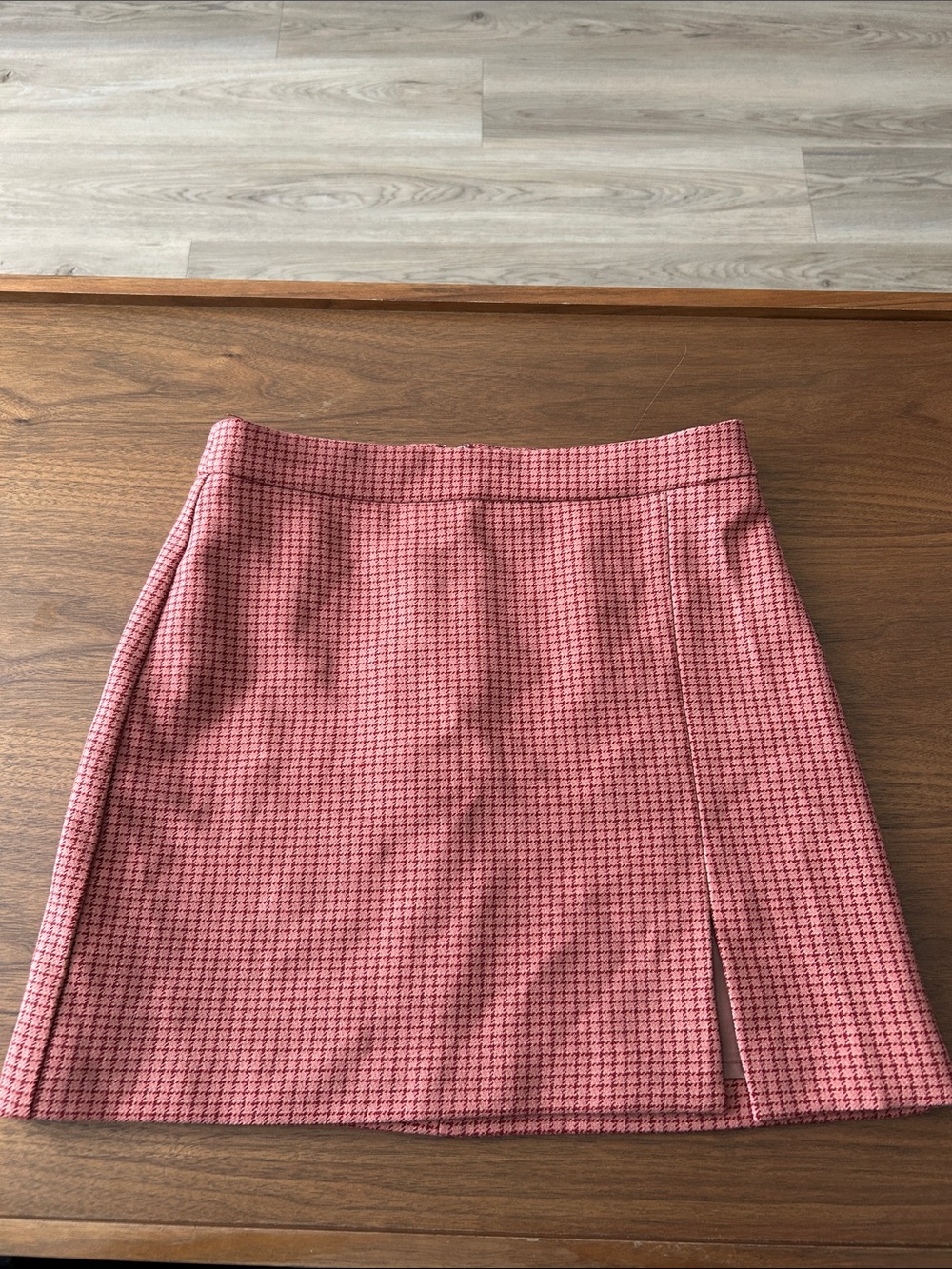 Wilfred red plaid skirt